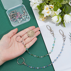 4Pcs Glass Beads Keychain&nbsp;KEYC-NB00026