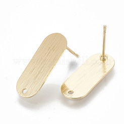 Brass Stud Earring Findings&nbsp;KK-Q750-065G