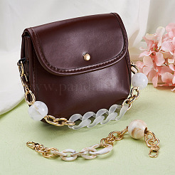 2Pcs 2 Style Oval & Round Beads Acrylic Bag Handle&nbsp;FIND-GN0001-16C