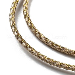 Polyester Cord Braided Necklace Makings&nbsp;MAK-L043-03G-33