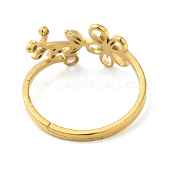 304 Stainless Steel with  Cubic Zirconia Adjustable Rings&nbsp;RJEW-K245-48G-G