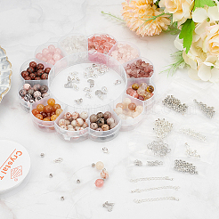 DIY Natural Mixed Gemstone Jewelry Set Making Kit&nbsp;DIY-WR0004-25