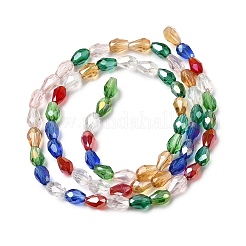 Electroplate Glass Beads Strands&nbsp;EGLA-D015-6X4MM-38