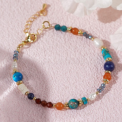 Brass with Glass Beaded Bracelet for Women&nbsp;AC7044