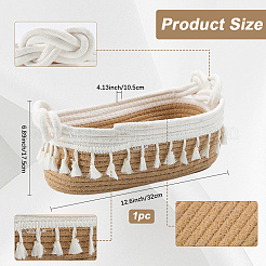 Cotton Rope Woven Storage Basket&nbsp;AJEW-WH20020-153A
