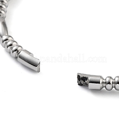 Non-Tarnish 201 Stainless Steel Hinged Bangle&nbsp;STAS-Z057-01C