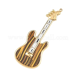 Baking Paint 304 Stainless Steel with Rhinestone Big Pendants&nbsp;STAS-Z186-09G