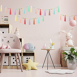 Wool Felt Ball Tassel Garland Banner&nbsp;DIY-WH20011-28A
