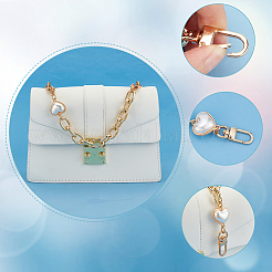 Love Heart Imitation Pearl Phone Case Chain&nbsp;FIND-WR0007-28
