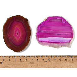 Natural Druzy Agate Slice Cabochons&nbsp;G-F826-E06