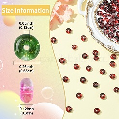 10G Electroplate Transparent Colours Rainbow Glass Seed Beads&nbsp;SEED-YW0003-04A