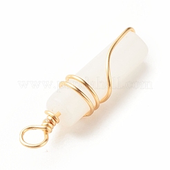 Natural White Jade Pendants&nbsp;PALLOY-JF01453-07