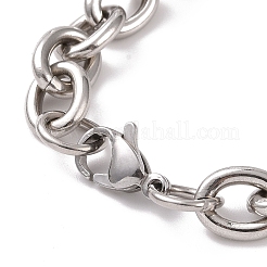 Non-Tarnish 201 Stainless Steel Chunk Cable Chains Bracelet for Men Women&nbsp;X-BJEW-G618-04P-B01
