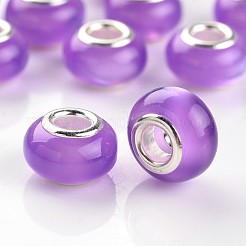 Large Hole Rondelle Resin European Beads&nbsp;RPDL-J050-06