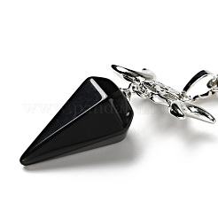 Gemstone Hexagonal Pointed Dowsing Pendulums&nbsp;G-J393-AP