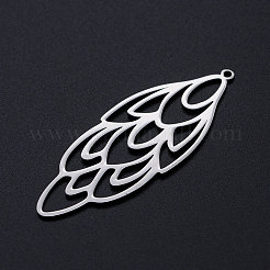 Tarnish Resistant 201 Stainless Steel Big Filigree Pendants&nbsp;LS-STAS-T049-T698-1