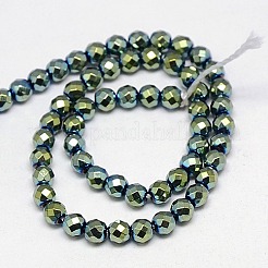 Electroplate Non-magnetic Synthetic Hematite Beads Strands&nbsp;G-J169B-2mm-06