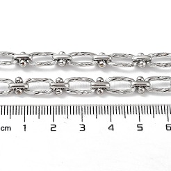 Tarnish Resistant 304 Stainless Steel Oval & Knot Link Chains&nbsp;CHS-B005-03P