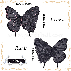 Ppolyester & Resin Thread Iron on/Sew On Patches&nbsp;PATC-WH20007-05D