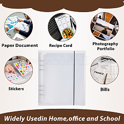 Plastic Binder Cover with Rubber Band and Inner Paper File&nbsp;AJEW-WH0270-677