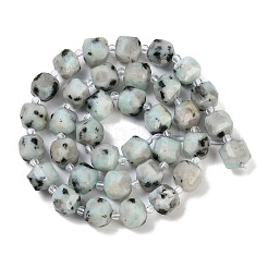 Natural Sesame Jasper/Kiwi Jasper Beads Strands&nbsp;G-B125-O09-01