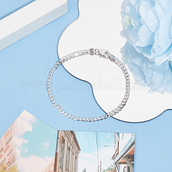 1Pc 925 Sterling Silver Curb Chain Bracelets&nbsp;BJEW-BBC0001-06A