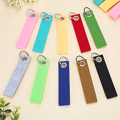 30Pcs 10 Colors Non-Woven Fabric Keychains&nbsp;KEYC-SP0001-65