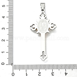 304 Stainless Steel Pendants&nbsp;STAS-F336-18GP-01