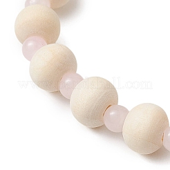 3 Pcs Synthetic Turquoise & Wood & Glass Beaded Stretch Bracelets for Boys Girls&nbsp;BJEW-JB11129