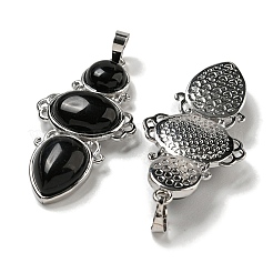 Natural Obsidian Pendants&nbsp;G-Q158-04N