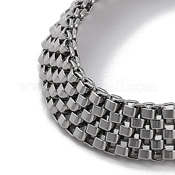 Non-Tarnish 304 Stainless Steel Panther Chain Bracelets for Women Men&nbsp;BJEW-Q343-08P