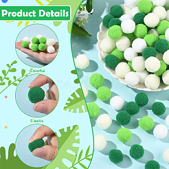 400Pcs 4 Colors Polyester Pom Pom Ball&nbsp;DIY-SC0031-36