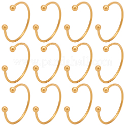 12Pcs 304 Stainless Steel Cuff Rings&nbsp;RJEW-BBC0001-28