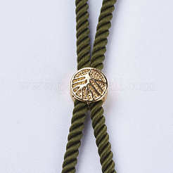 Nylon Twisted Cord Bracelet Making&nbsp;MAK-F018-15G-RS