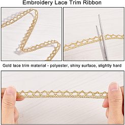 Metallic Lace Trim&nbsp;MCOR-WH0003-03D
