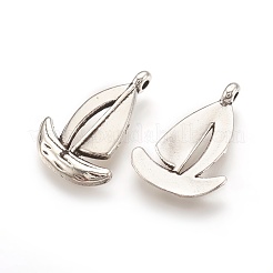 Tibetan Style Alloy Sailing Boat Pendants&nbsp;LF0998Y