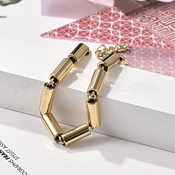304 Stainless Steel Column Link Chain Bracelets for Women&nbsp;BJEW-F488-05G