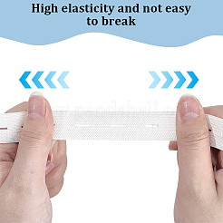 5M Flat Elastic Cord/Bands with Buttonhole&nbsp;DIY-CY0002-13A