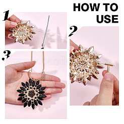4 Styles Brass Pin to Pendant Converter&nbsp;FIND-DR0002-36B