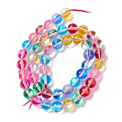 Synthetic Moonstone Beads Strands&nbsp;G-E573-02B-33