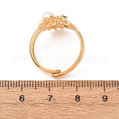 304 Stainless Steel Micro Pave Cubic Zirconia Finger Rings for Women&nbsp;SA-CBA4D5F-01G