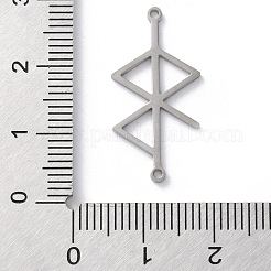 304 Stainless Steel Amulet Rune Love Peace Connector Charms&nbsp;LS-STAS-S149-09P