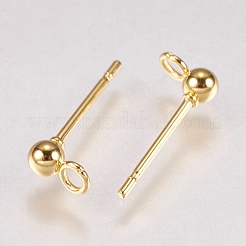 202 Stainless Steel Stud Earring Findings&nbsp;X-STAS-G173-12G-3mm