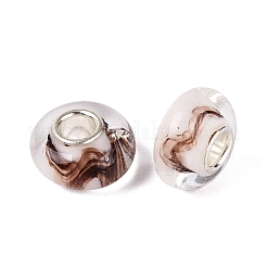 Handmade Lampwork & Brass Core European Beads&nbsp;LAMP-N044-12S-01