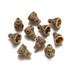Tibetan Style Alloy Bead Cap&nbsp;PALLOY-E556-28AG