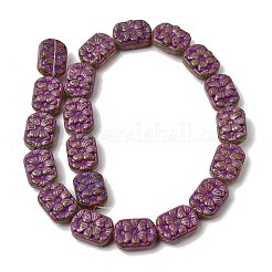 Painted Glass Beads Strands&nbsp;GLAA-Z021-12