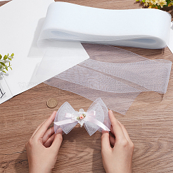 Polyester Deco Mesh Ribbons&nbsp;OCOR-WH0064-76A
