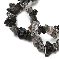 Natural Rutilated Quartz Chip Bead Strands&nbsp;G-M205-57-01