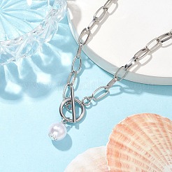 Imitation Pearl Beads Pendant Necklaces&nbsp;NJEW-JN04732-02