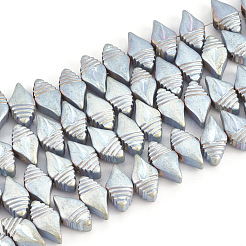 Electroplate Non-magnetic Synthetic Hematite Beads Strands&nbsp;G-T061-163